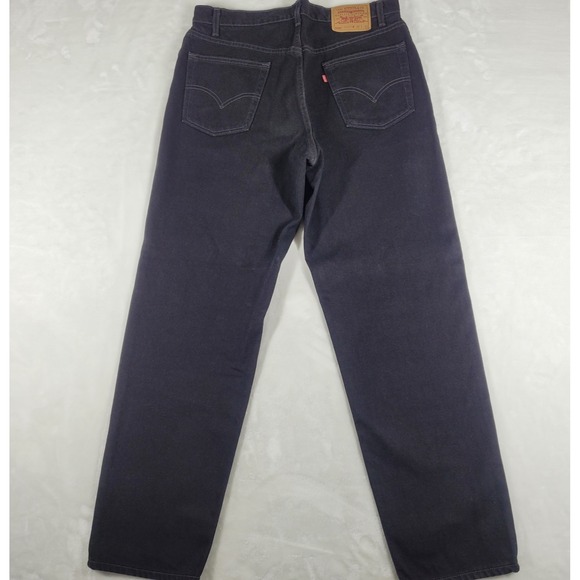 Vintage Levi's 550 Jeans Men's 36x32 Black Denim Straight Leg Relaxed Fit‎ USA - Picture 6 of 10
